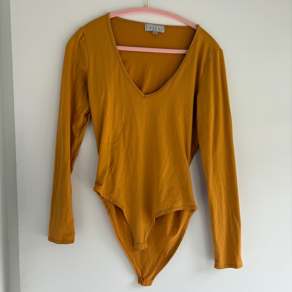 Mustard Long Sleeve Bodysuit